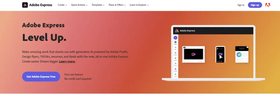 Adobe Creative Cloud Express 