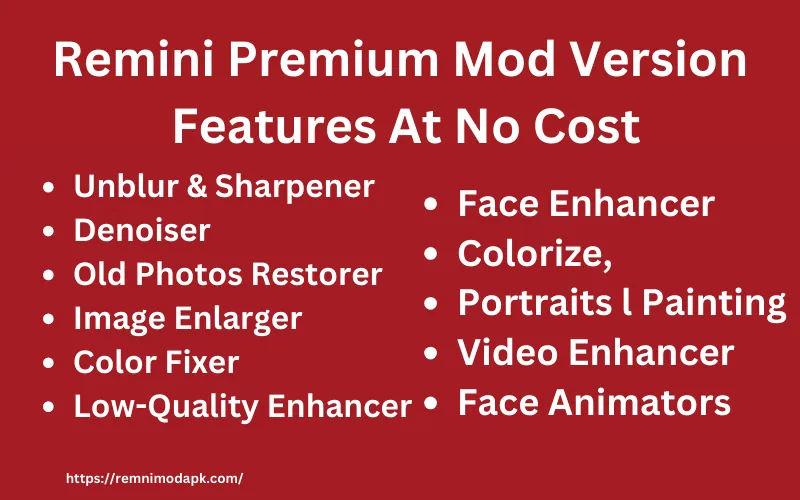 Remini Premium Mod Version Features At No Cost